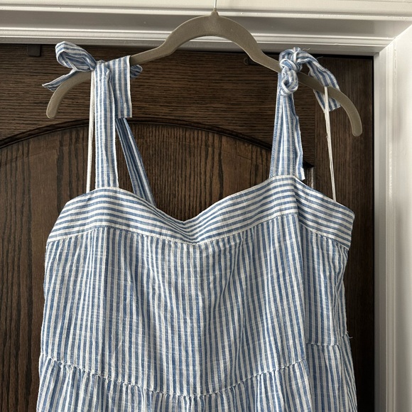 Tommy Bahama Shoreline Stripe Blue and White Cover up Midi Dress - Picture 6 of 7